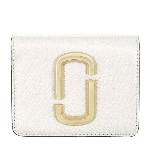 Marc Jacobs Snapshot Wallet Leather White/Gold Tvåveckad plånbok
