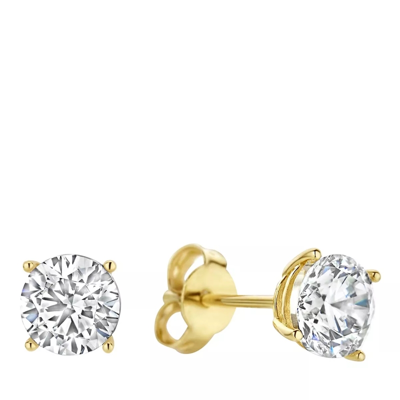BELORO Boucles d'oreilles à tige Monte Napoleone Stella 9 karat ear studs with zirc Gold