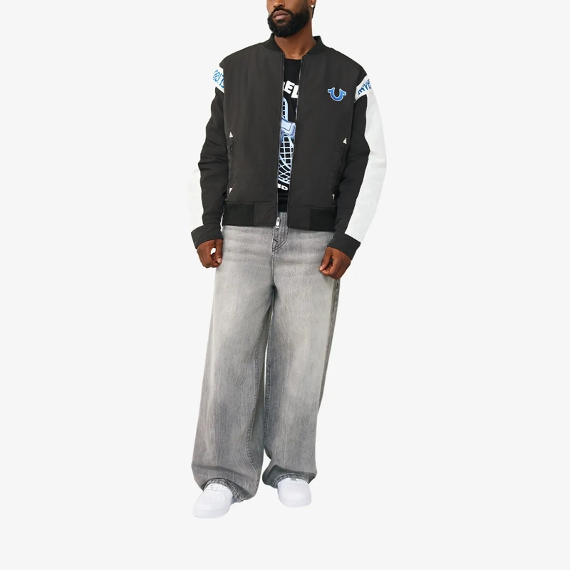 True Religion Daunenjacke - Chopper Jacke- Gestickte und bedruckte Logos-  multicolor(Image 2)