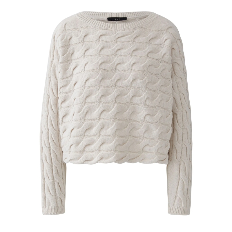 Oui Pullover Pullover SIRAH offwhite