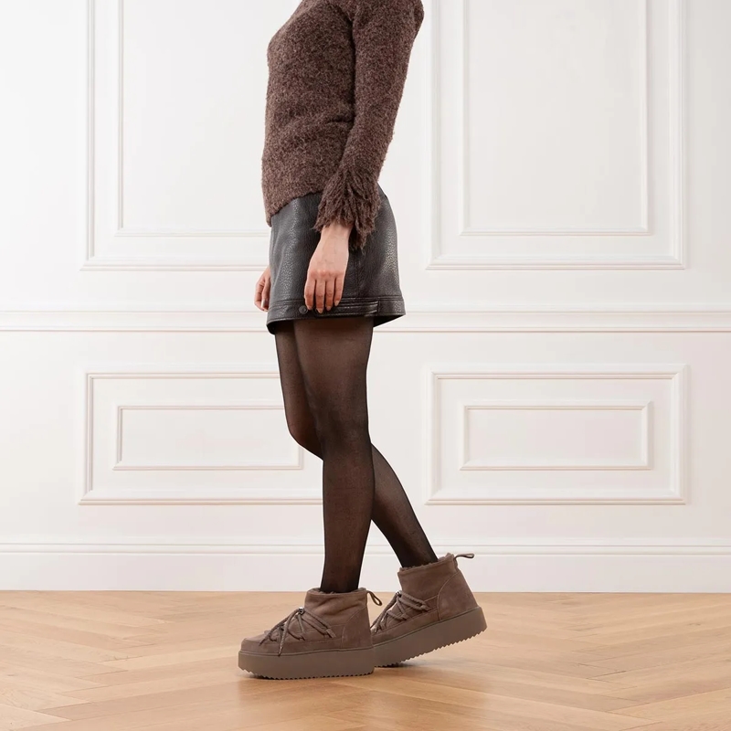 INUIKII Winterboots Classic Low Platform Taupe(Image 2)