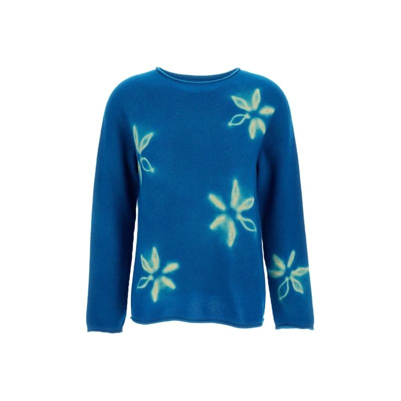 SUZUSAN Pullover Seamless Cashmere Pullover Blue