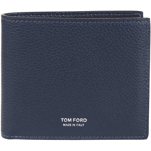 Tom Ford Porte-cartes Leather Logo Wallet blau (Image 8)