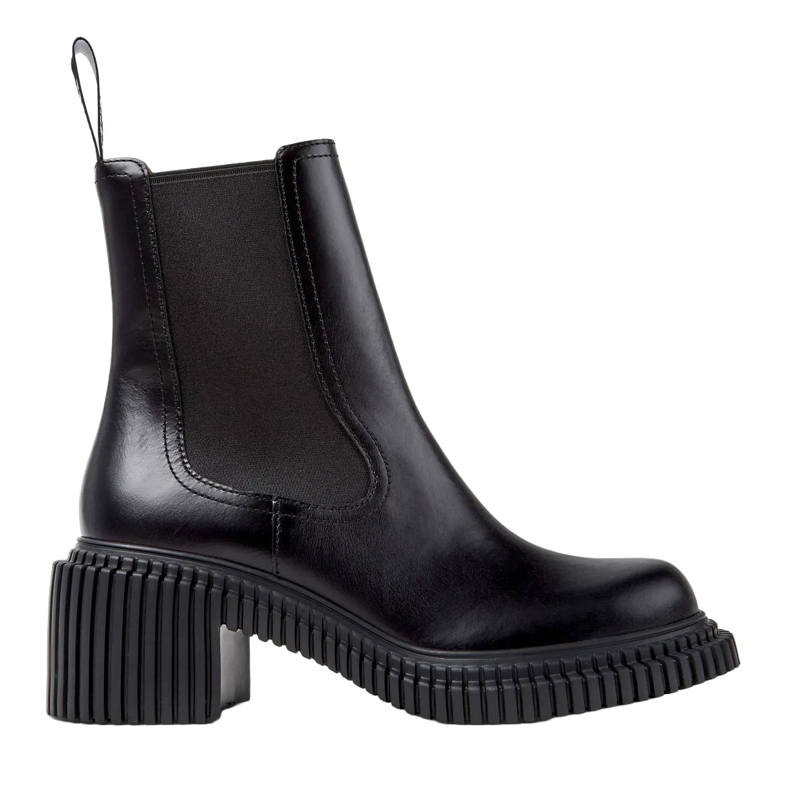 Camper Stiefel Der Pix London, Ihr leichter Wohlfühl-Absatzschuh, schwarz
