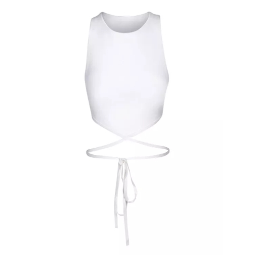 Alice + Olivia Cropped Top White 