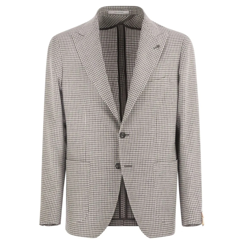 Tagliatore Blazer Montecarlo - Linen And Cotton Jacket Grey