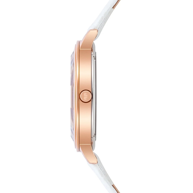 Rhodenwald & Söhne Automatikuhr Damen Armbanduhr Lucrezia Echtleder rosegold(Image 3)