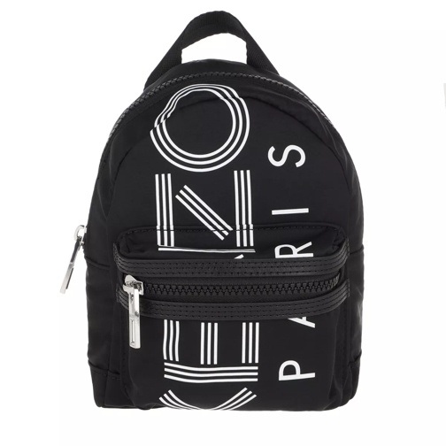 Kenzo Nylon With Sport Logo Print Backpack Black Sac à dos
