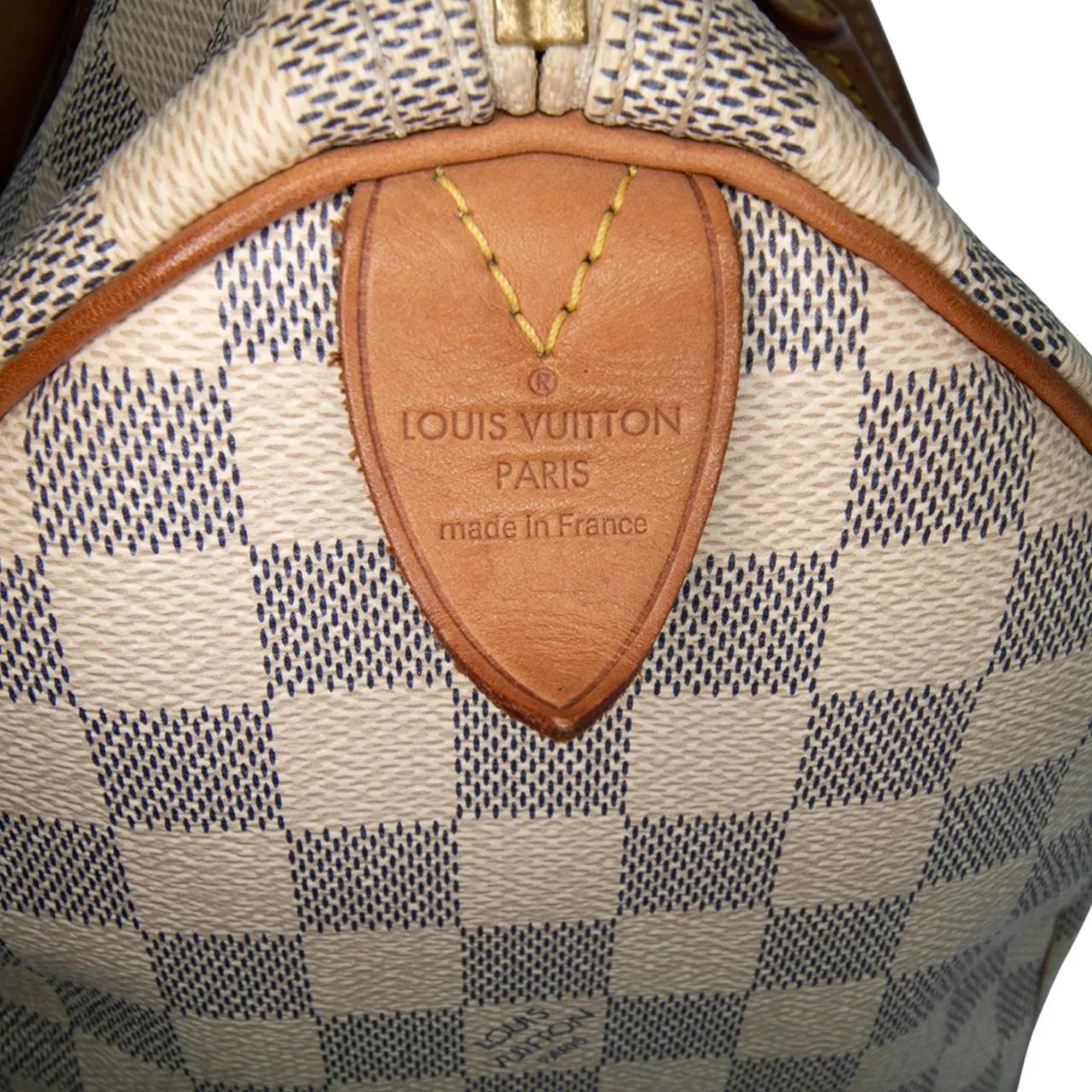 Thumbnail - Louis Vuitton Crossbody Bags - Damier Azur Speedy 30 - Gr. unisize - in Weiß - für Damen