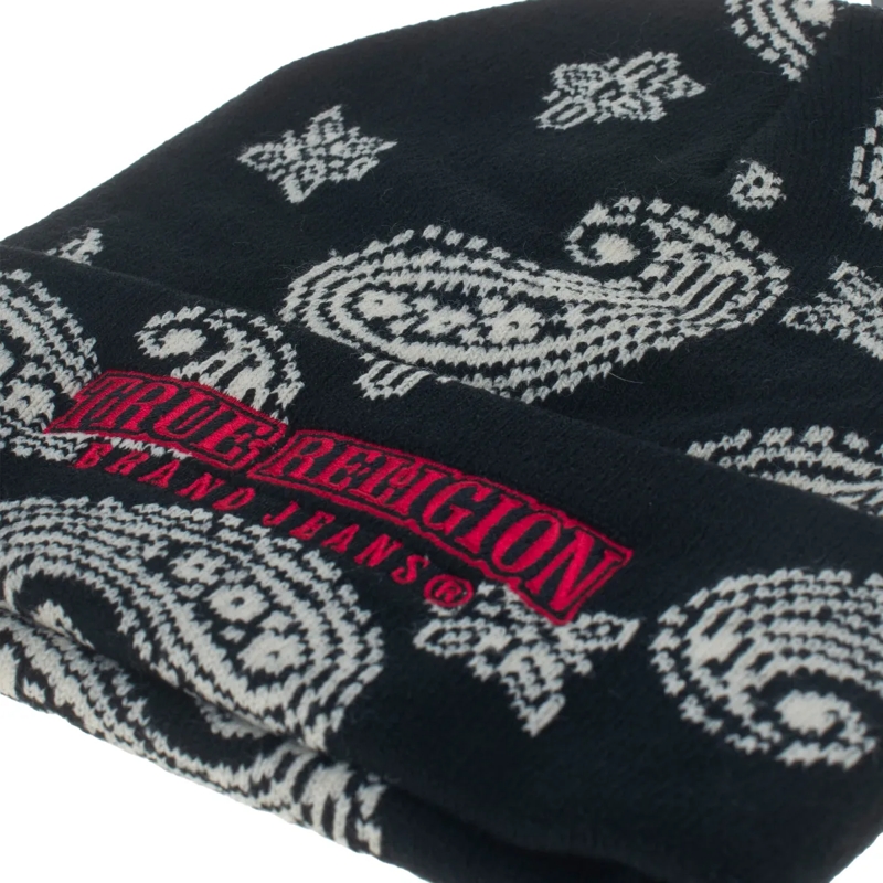 True Religion Hut Beanie PAISLEY schwarz(Image 2)