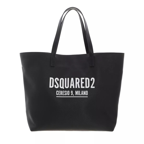Dsquared2 Shoulder Bag Leather Black Shopper