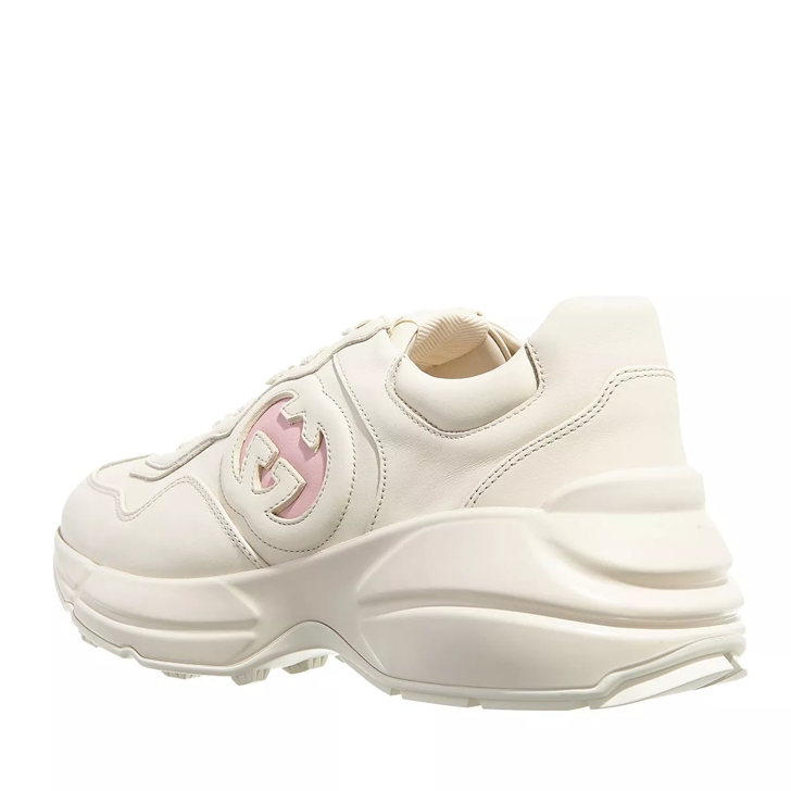 Gucci Rhyton Sneaker Ivory Leather Low Top Sneaker