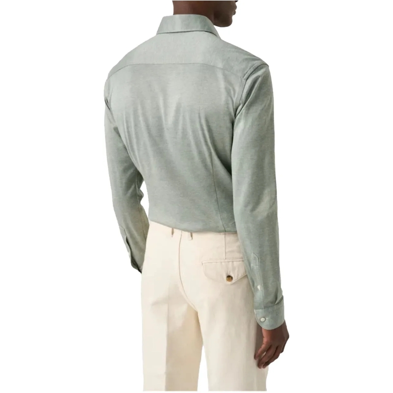 Eton  Eton Filo Di Scozia Knit Shirt Lange Mouw Overhemd grün(Image 3)