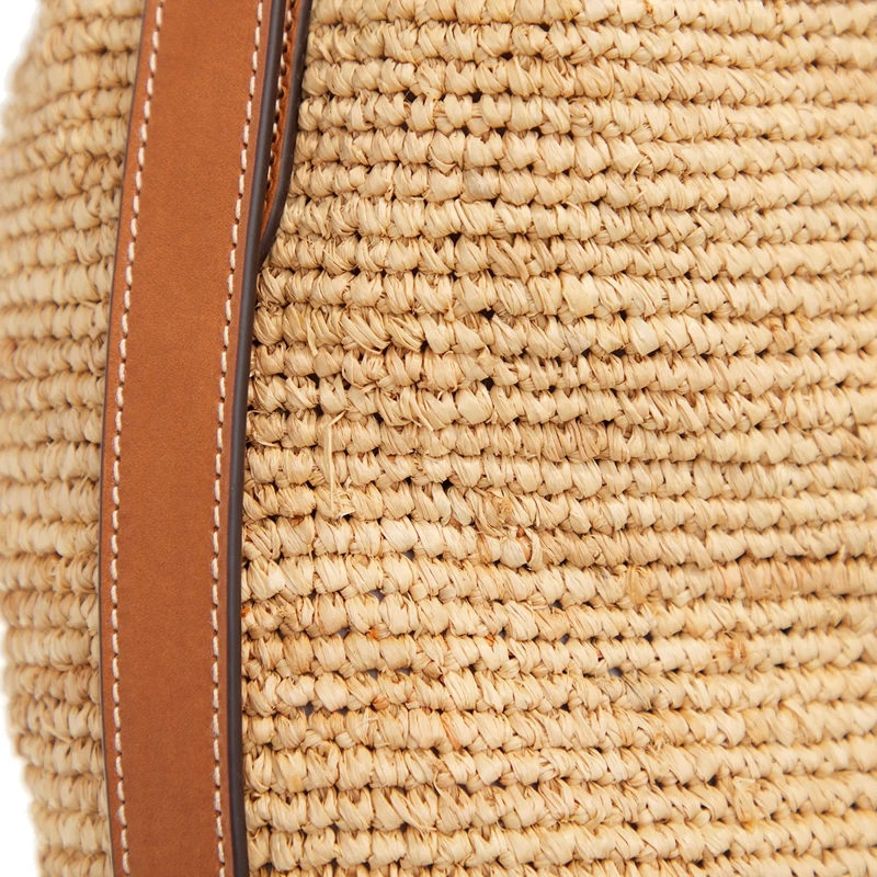 Polo Ralph Lauren Sac reporter Slng Bckt-Bucket Bag-Medium Natural/Cuoio(Image 4)