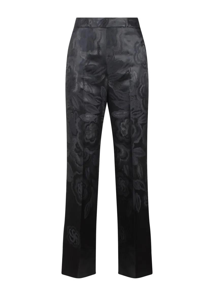 Etro - Palazzo Jacquard Trousers - Größe 44 - schwarz