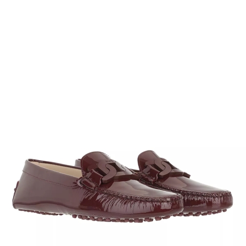 Tod's Gommini Moccasin With Chain Leather Brown Conducteur