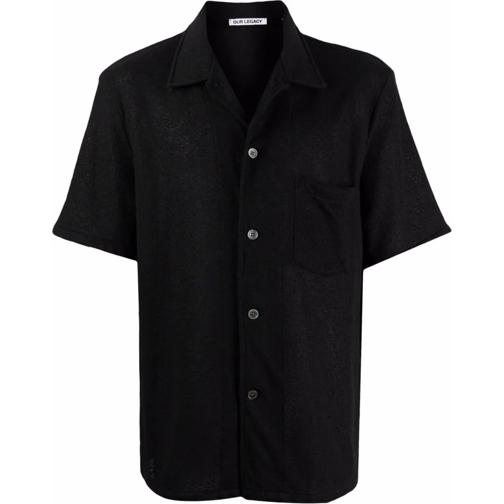 Our Legacy T-shirts Box Shirt Shortsleeve Black Boucle schwarz