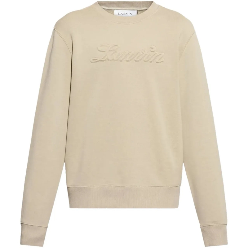 Lanvin Sweatshirt sweater logo khaki grün