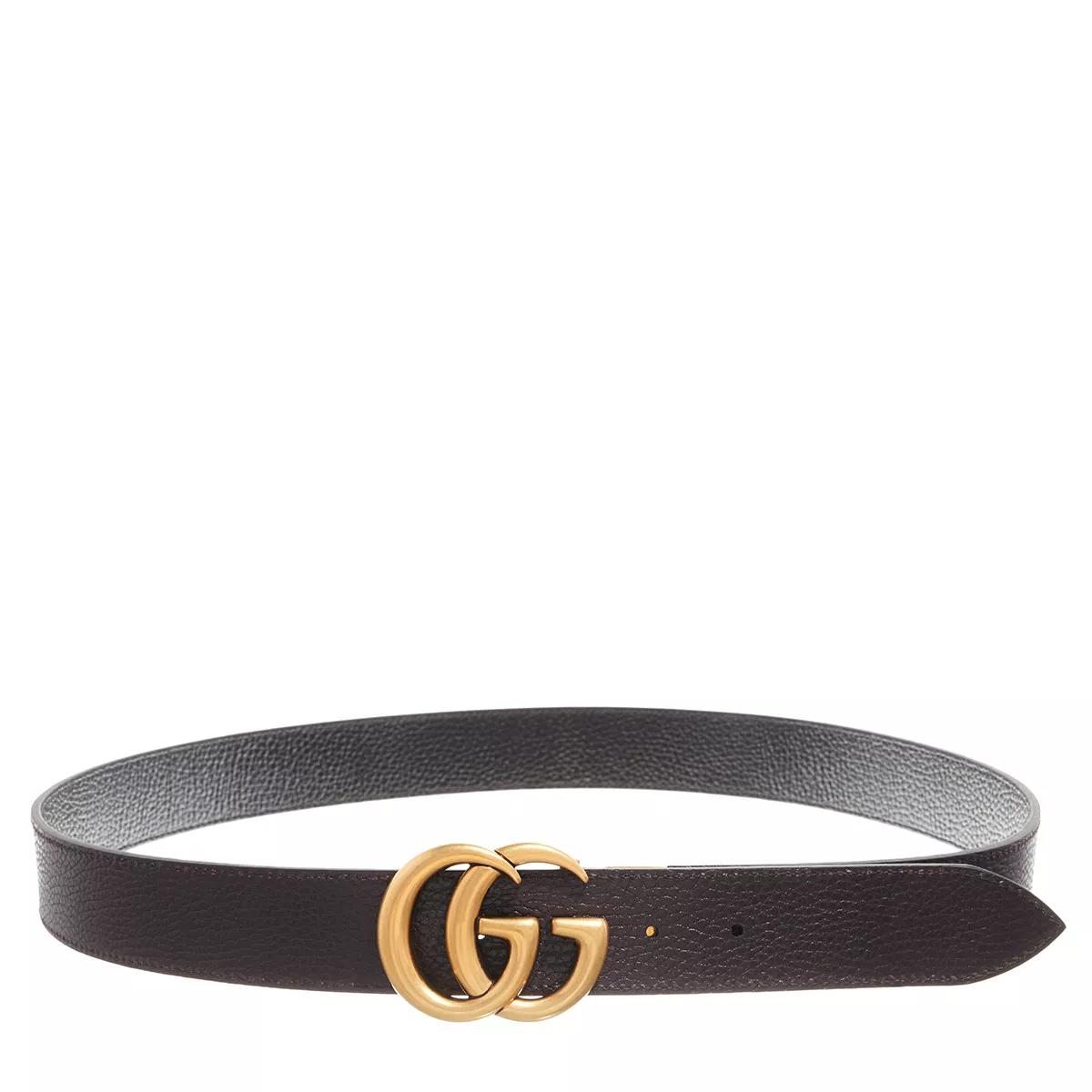 Gucci Double G Reversible Belt Leather Black Brown Wendegurtel