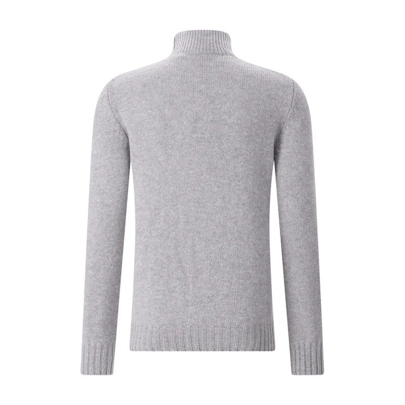 Gran Sasso Pull à col roulé Pullover aus Schurwolle grau(Image 2)
