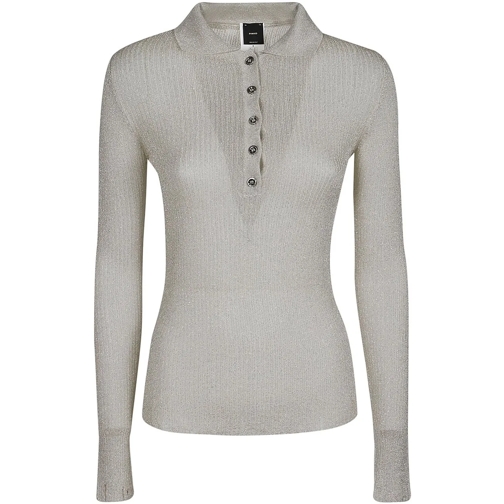 Pinko Polohemd Tino Long Sleeve Polo Shirt White weiß