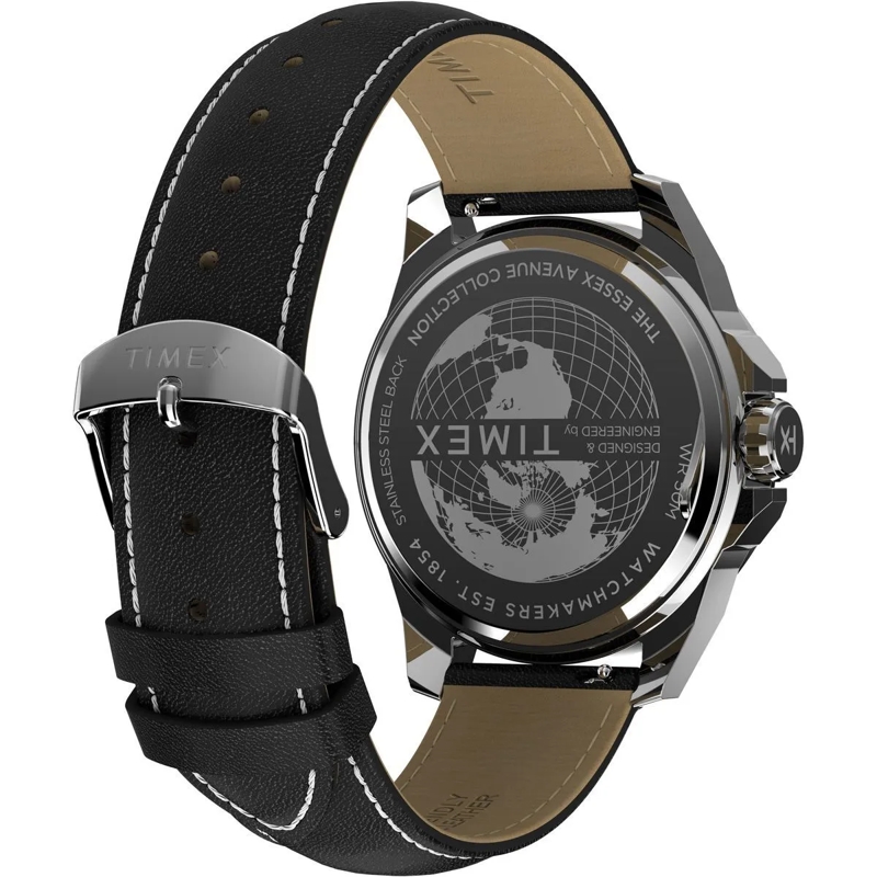 Timex Automatikuhr Quarz-Analoguhr Timex Essex schwarz(Image 5)