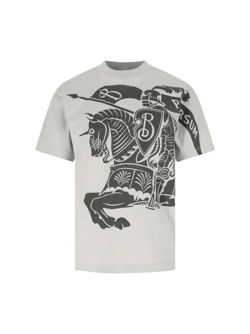 Thumbnail - Burberry - "Ekd" T-Shirt – Grey - Größe S - grau
