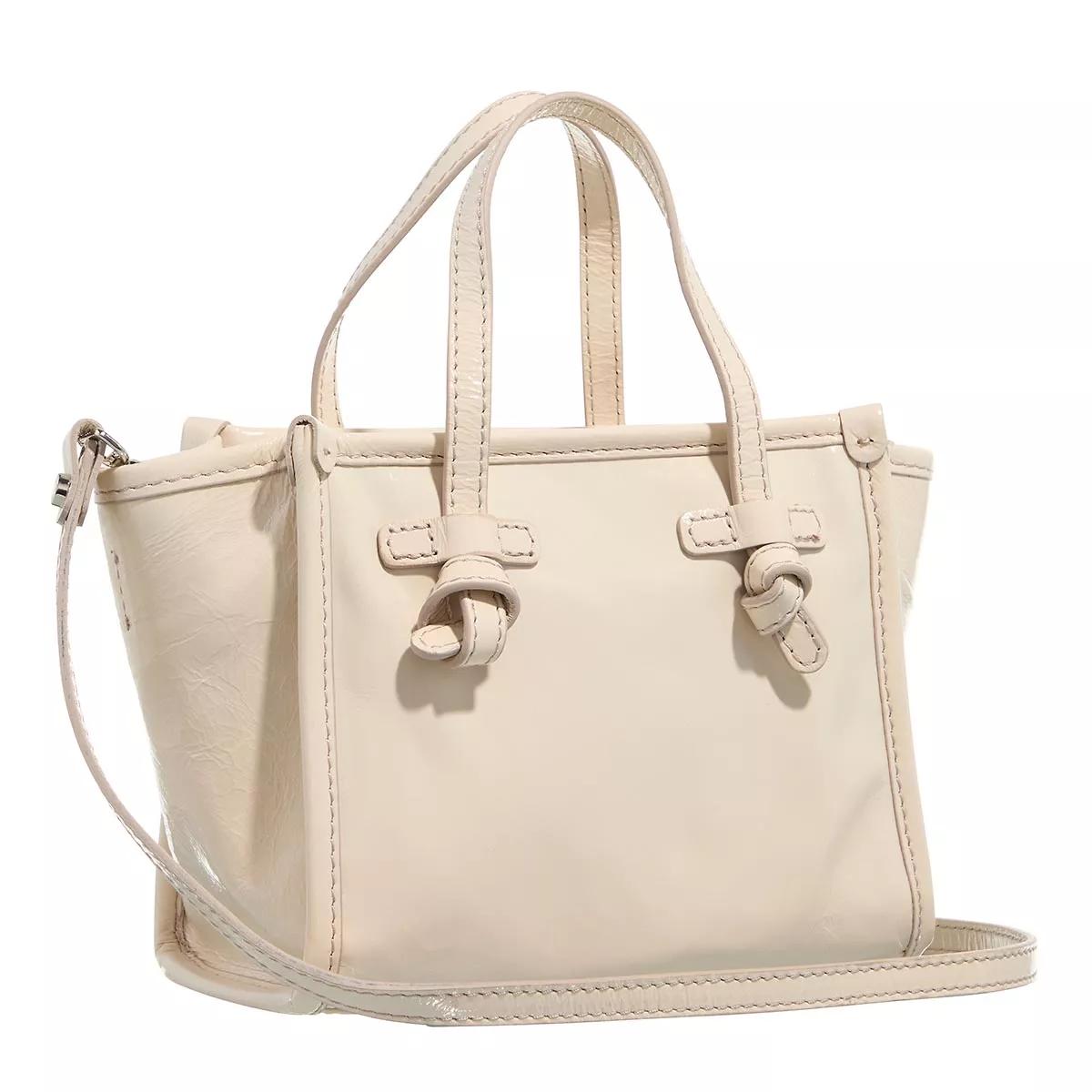 Gianni Chiarini Transparante leren vintage tas White Dames