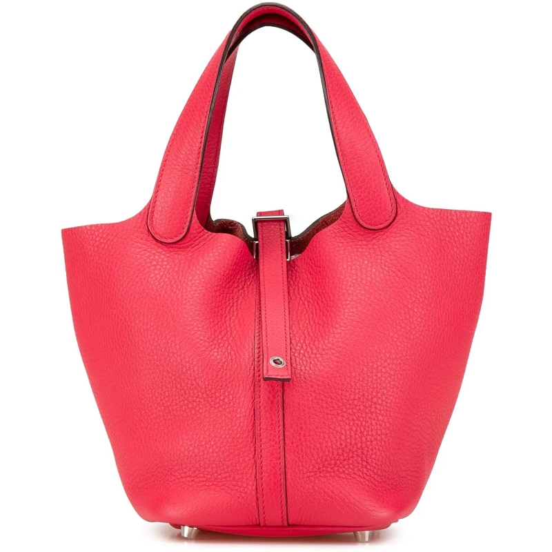 Hermès Tote Clemence Picotin Lock 18 rose