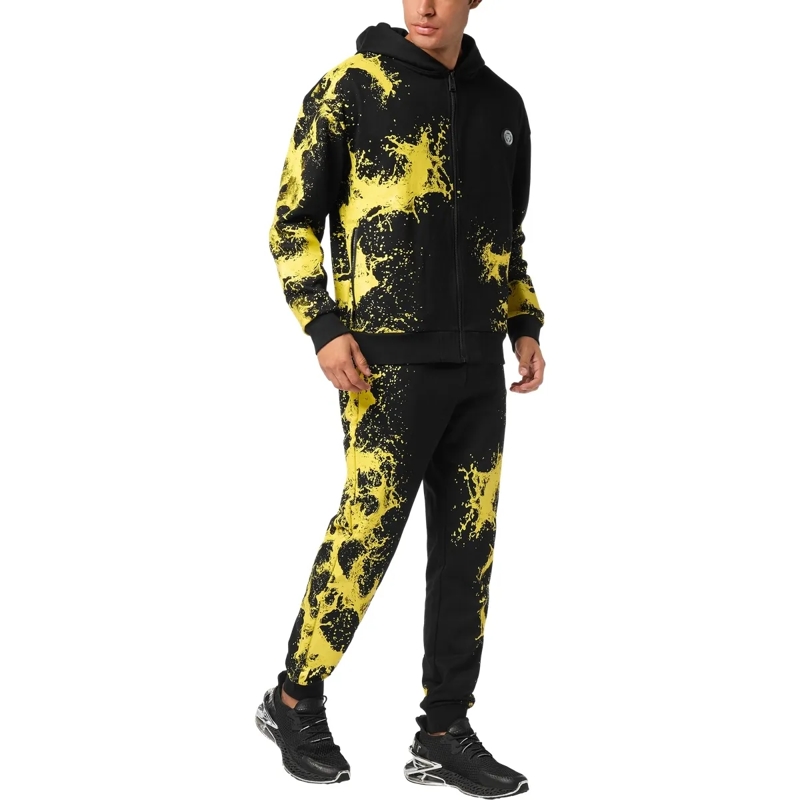 Plein Sport Top Kapuzen-Sweatjacket Splash schwarz(Image 4)