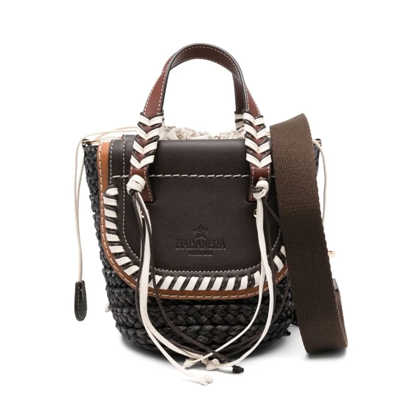 Cuba Lab Schultertasche Braided Brown Calfskin Shoulder Bag Brown