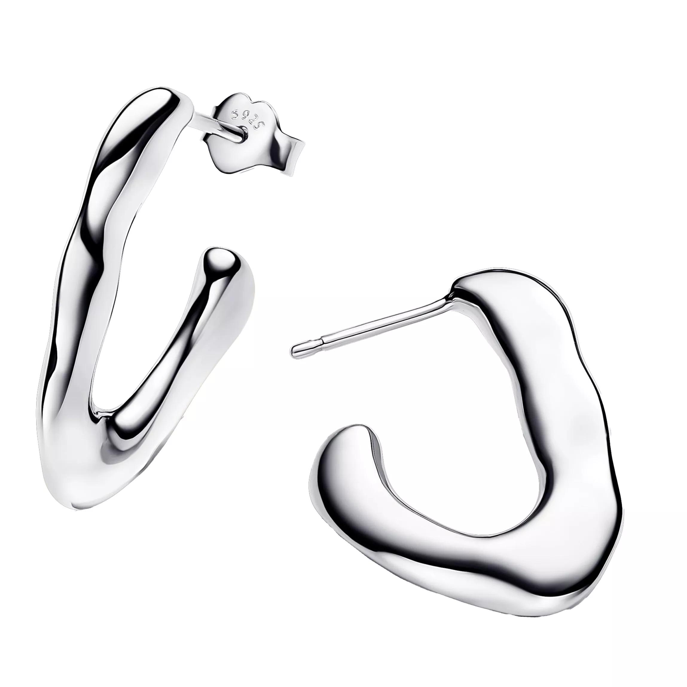 Pandora Women's Silver Earrings - Sterling Hoop Earrings - Earrings For Unisize