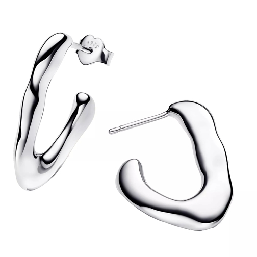 Pandora Hoop Sterling silver hoop earrings Silver