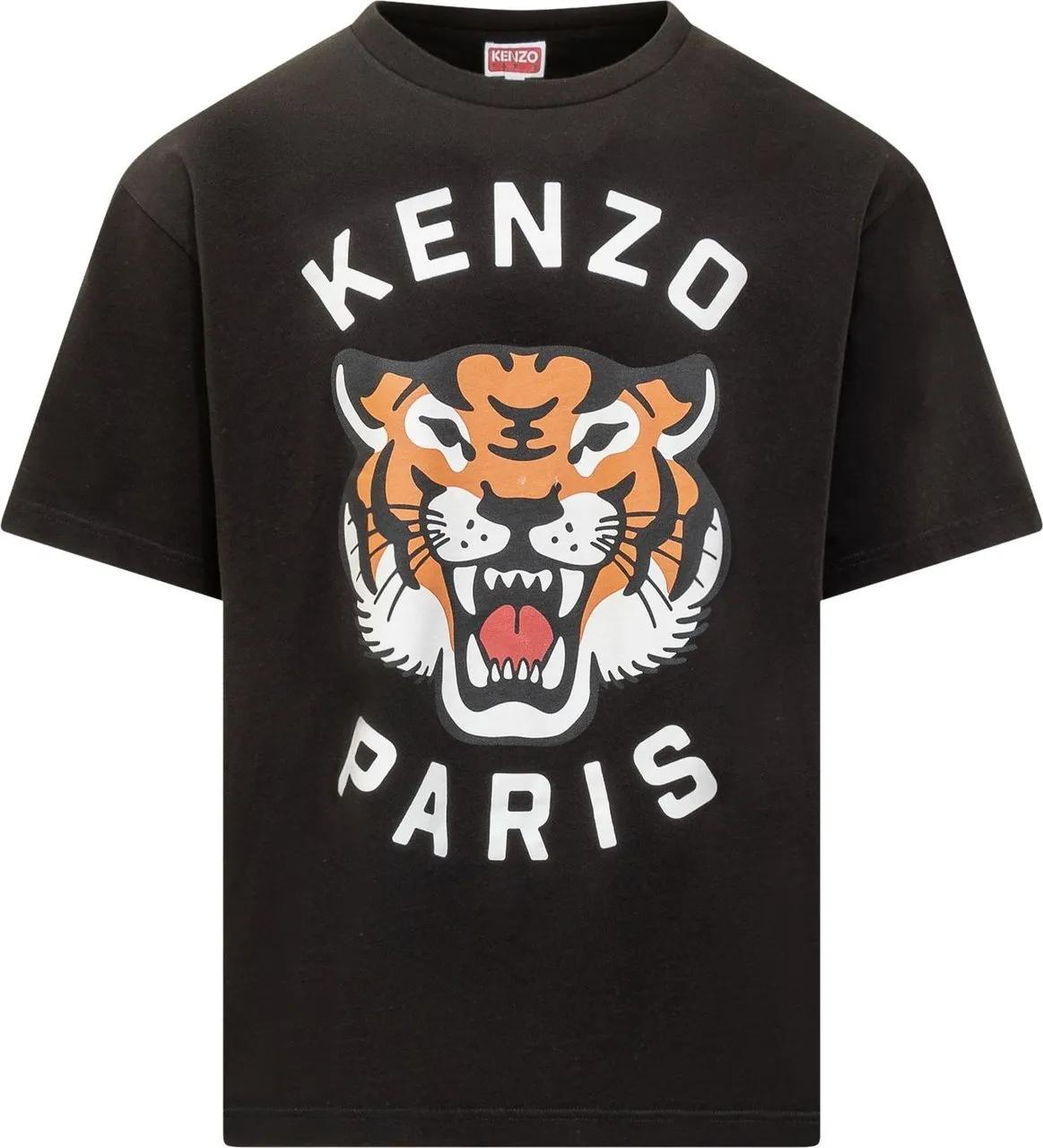 Kenzo T Shirt con Logo Kenzo Tiger schwarz T shirts