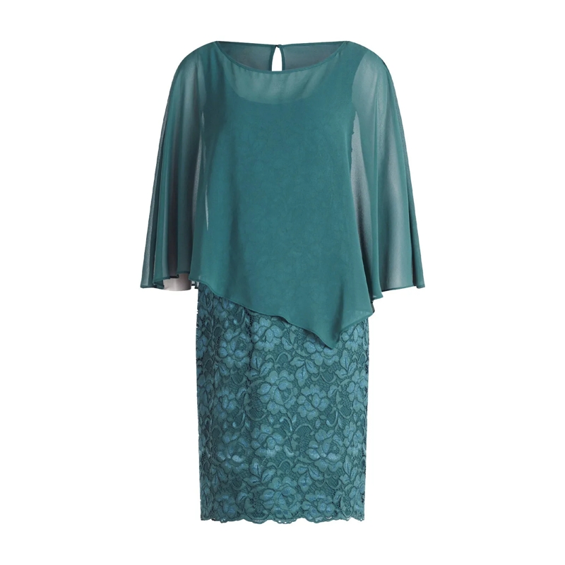 Vera Mont  Cocktailkleid mit Spitze Türkis