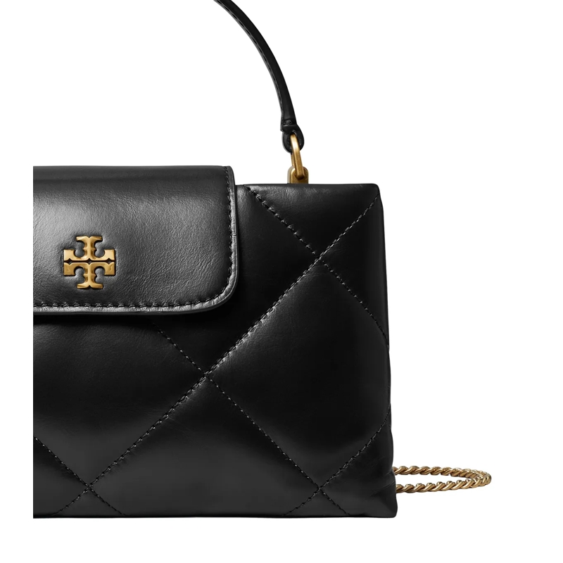 Tory Burch Cartable Kira Diamond Quilt East-West Top Handle Black(Image 2)