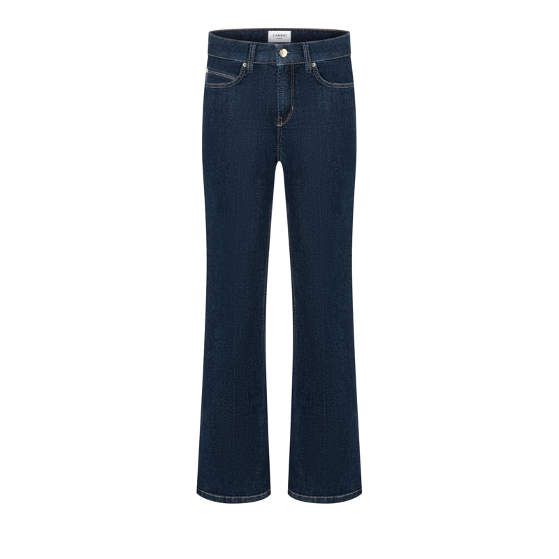 Cambio Jeans Schlaghose aus Denim Dunkelblau (Image 2)