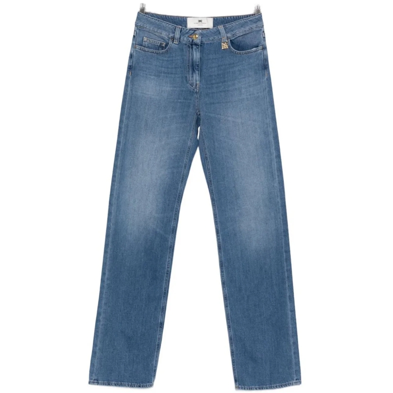 Elisabetta Franchi Jeans à jambe droite Jeans Clear Blue blau