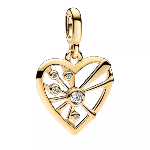 Pandora Pandora ME Heart & Rays Medallion Clear Pendant