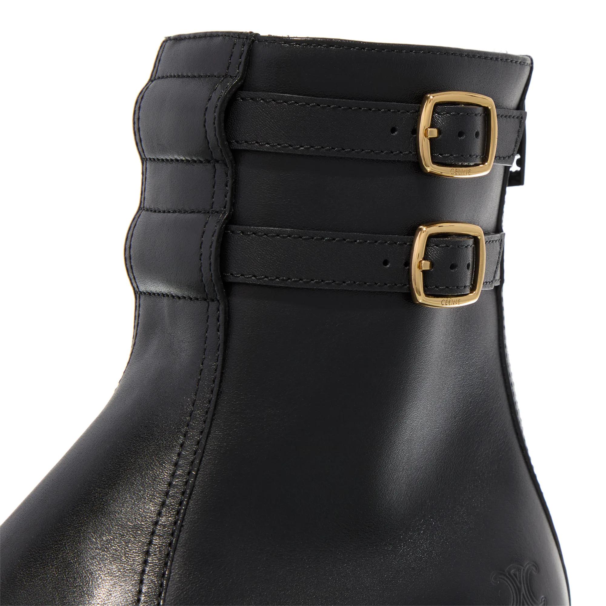 Thumbnail - Celine Stiefeletten - Double Buckle Boots - Gr. 37 (EU) - in Schwarz - für Damen