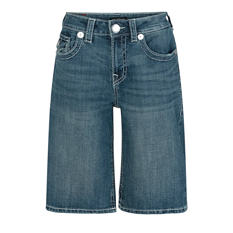 True Religion Shorts Jeans Bermundas JORT blau