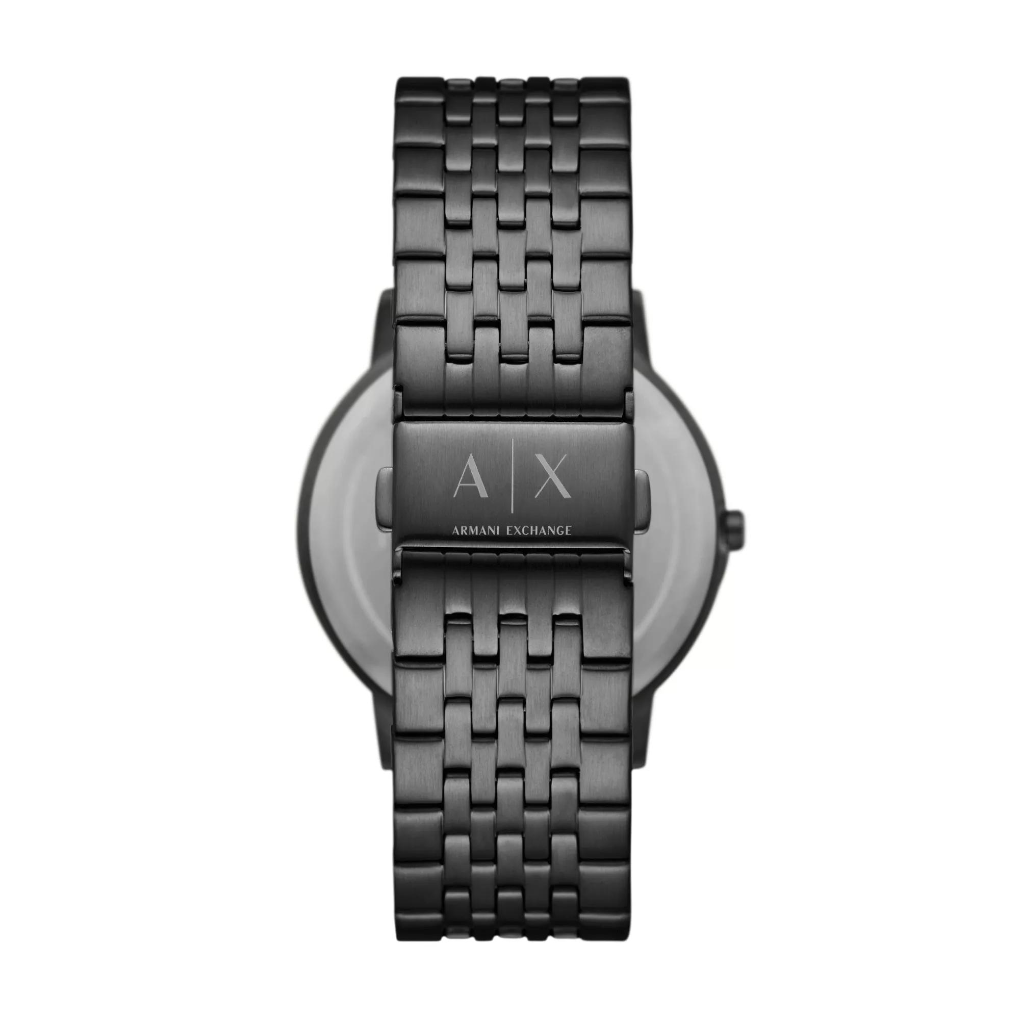 Armani exchange black 2024 metal watch