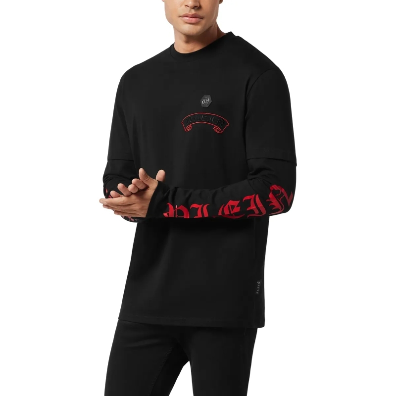 Philipp Plein T-Shirt T-Shirt Rundhalsausschnitt Ls schwarz(Image 3)
