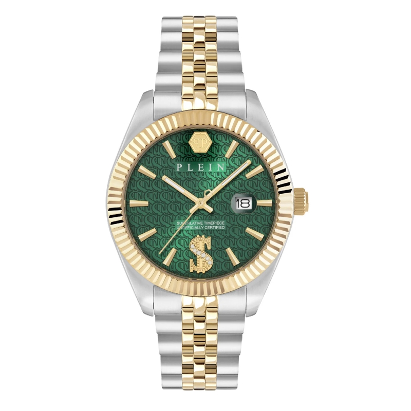 Philipp Plein Quarzuhr Quarz-Analoguhr Date  Superlative silber