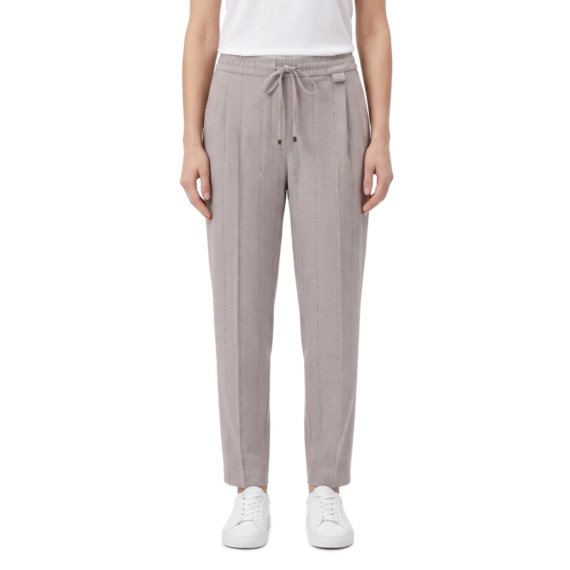 Fabiana Filippi Stoffhose Stoffhose aus Wolle grau(Image 2)