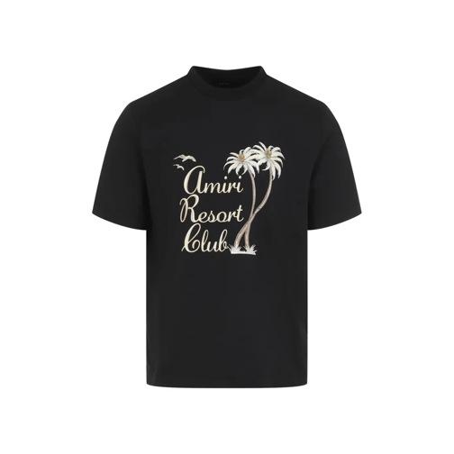 Amiri Black Cotton Resort Club Tee Black T-shirts