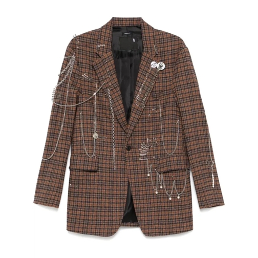 R13 Blazer Brown Pincushion Blazer Brown