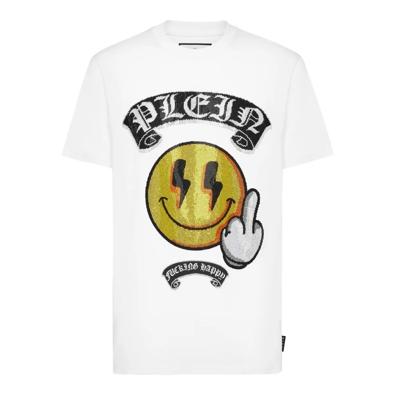 Philipp Plein T-Shirt T-Shirt Smile weiss