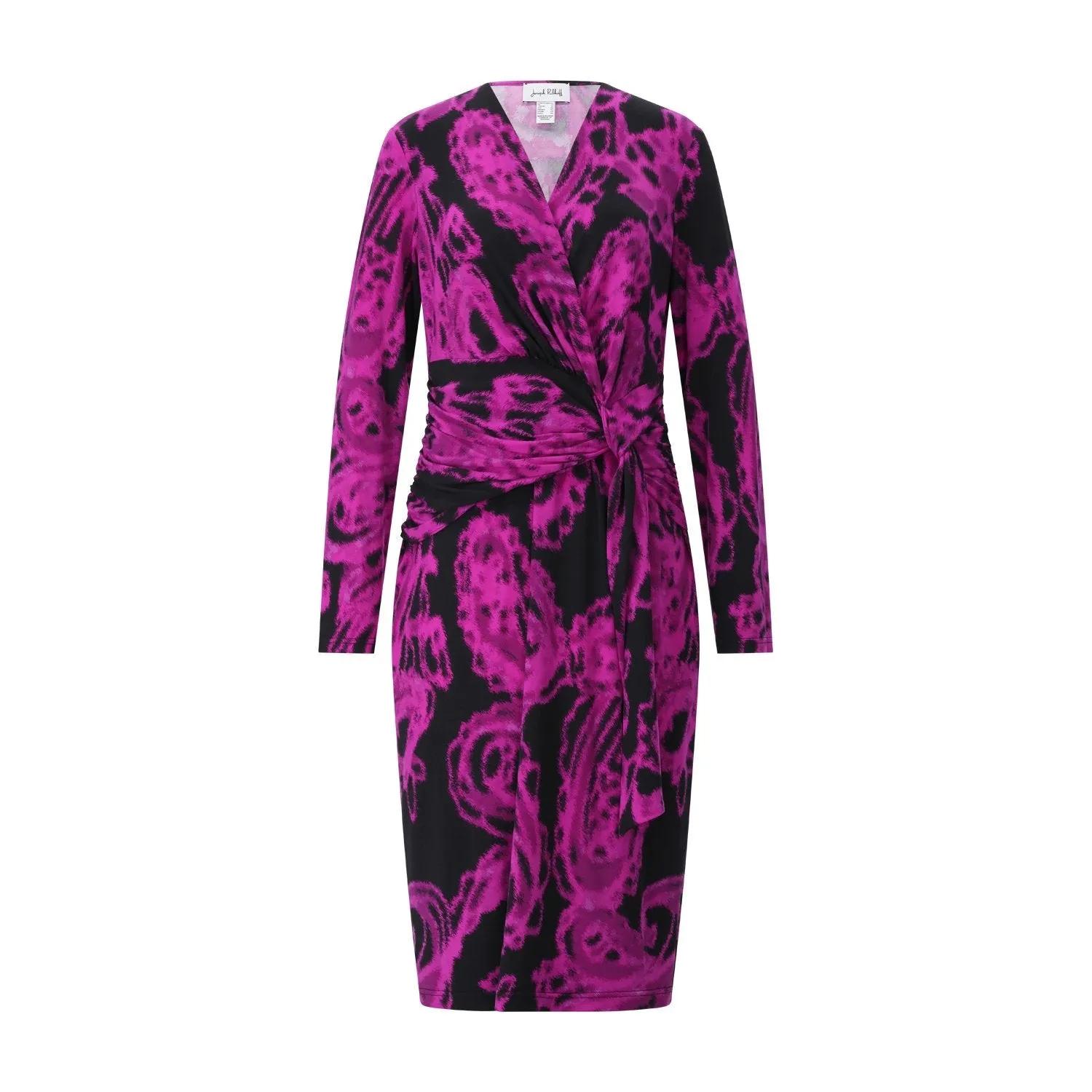 Thumbnail - Joseph Ribkoff - Midikleid mit Print - Größe 44 - violett