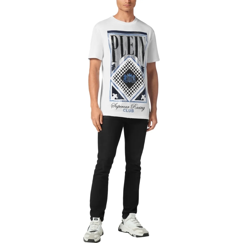 Philipp Plein T-Shirt T-Shirt Racing Mit Schmucksteinen schwarz(Image 4)